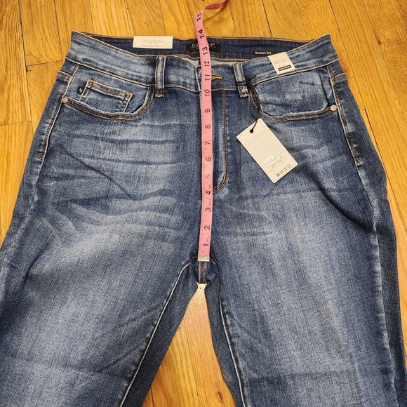 Judy Blue high waist skinny dark denim size 14W - Picture 10 of 12